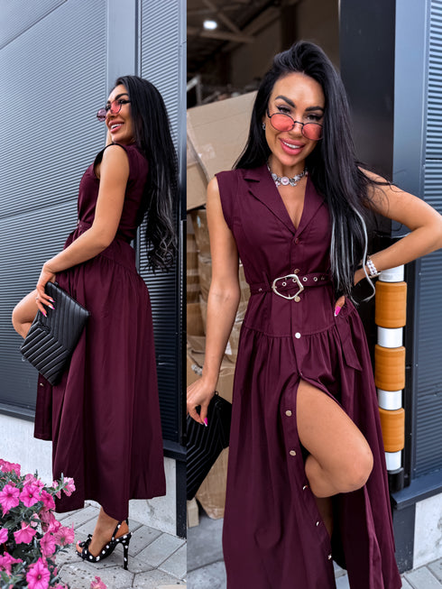 Kleita ar jostu "ROSSO WZ20473-1" – BORDO