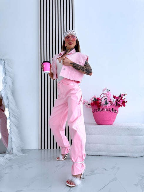 "ANGEL STAR F253" džinsa veste - maigi rozā