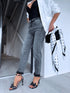 MOM FIT jeans "THROWBACK" HM329-2 - GRAY