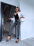 MOM FIT jeans "THROWBACK" HM329-2 - GRAY