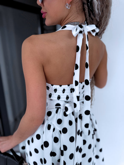 Īsā kleita "FLIRT IN DOT" 1367 - BALTA