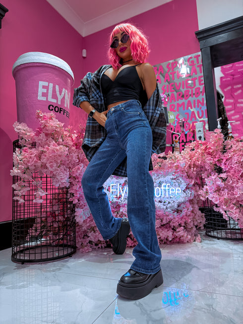 Džinsai "GOOD LUCK DJ2517" - mėlyni IŠANKSTINIS UŽSAKYMAS