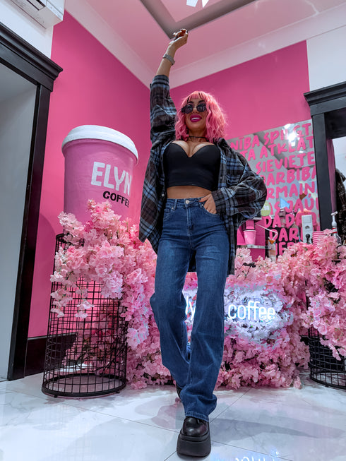 Jeans pants "GOOD LUCK DJ2518" - blue