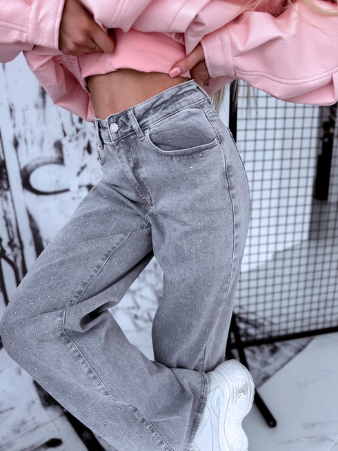 Lux denim pants "SILVER LIFE" Y3368-2 - LIGHT GRAY