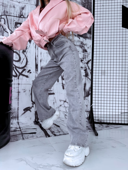 Lux denim pants "SILVER LIFE" Y3368-2 - LIGHT GRAY