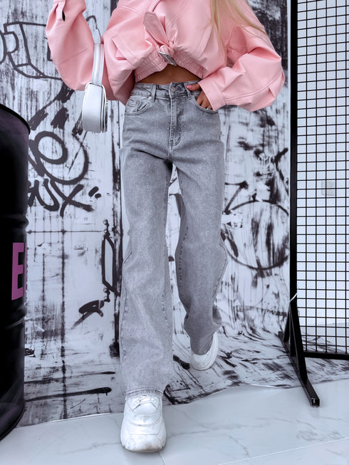 Lux denim pants "SILVER LIFE" Y3368-2 - LIGHT GRAY