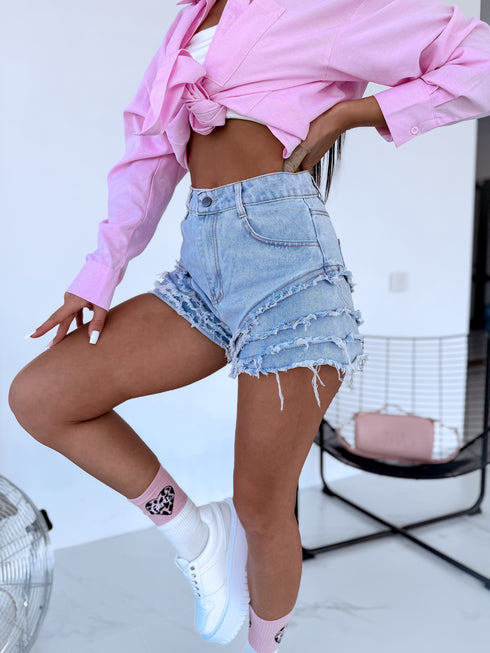 Džinsa šorti "MEXICO 155" - GAIŠI ZILI