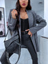 Oversize, classic jacket - GRAY