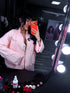 "REGION" knitted pattern jacket HA4381 - SOFT PINK