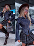 Denim jacket "FESTIVAL MUSE" Z2681 - DARK BLUE