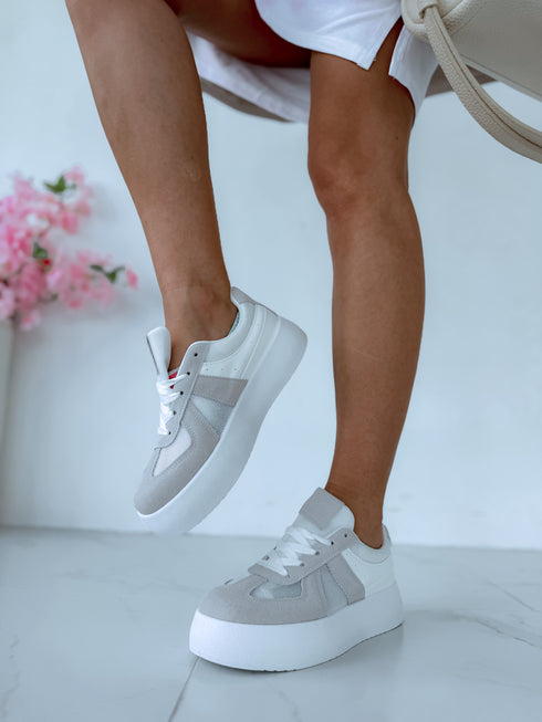 "POPCORN 8992" Boots - LIGHT GRAY