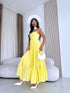 "SUNFLOWER" long dress 9289 - YELLOW