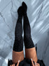 Long socks with crystals