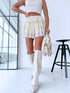 Lace skirt "ALONE" - BEIGE