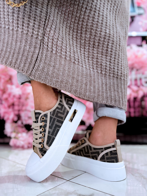 Sneakers "Juicy story A018" - CAPPUCCINO