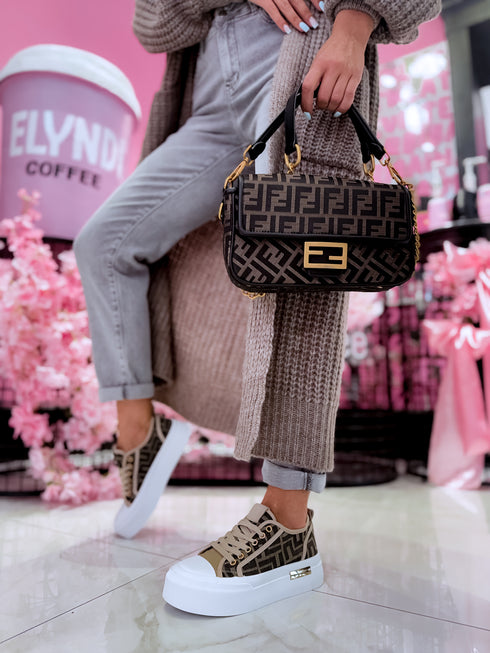 Sneakers "Juicy story A018" - CAPPUCCINO