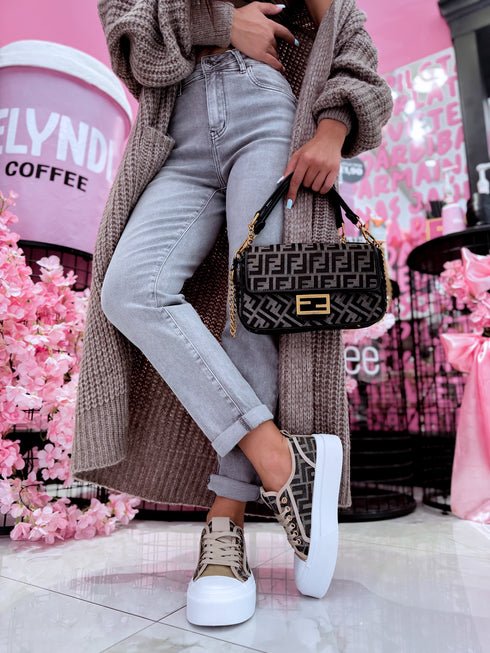 Sneakers "Juicy story A018" - CAPPUCCINO