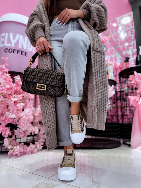 Sneakers "Juicy story A018" - CAPPUCCINO