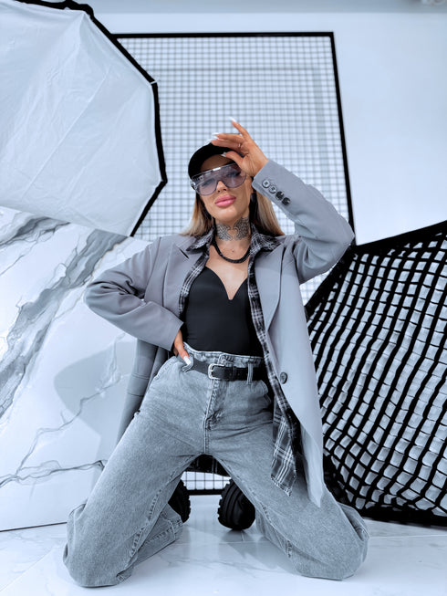 Жакет "BELLA" - СЕРЫЙ