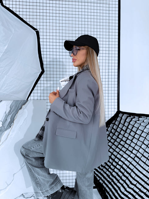 Жакет "BELLA" - СЕРЫЙ