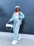 "WIDE BALLON" jeans 9377 - LIGHT BLUE