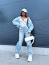 "WIDE BALLON" jeans 9377 - LIGHT BLUE