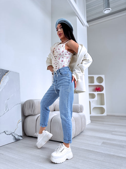 СВЕТЛО-ГОЛУБЫЕ джинсы HM317-2 "PICNIC" ПРЕДЗАКАЗ