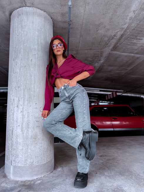 "GREY TOPAZ" denim pants XJ309