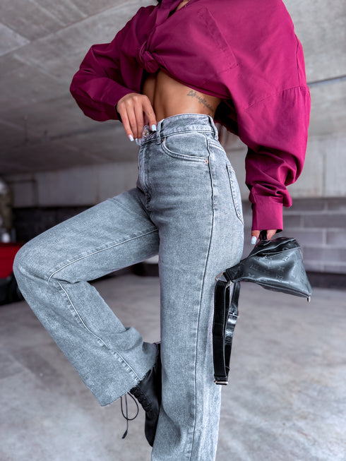 "GREY TOPAZ" denim pants XJ309