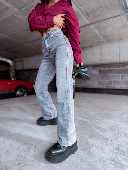 "GREY TOPAZ" denim pants XJ309