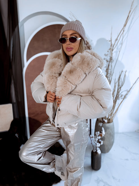 Puffy jacket "MARSS FC7611" - LIGHT BEIGE