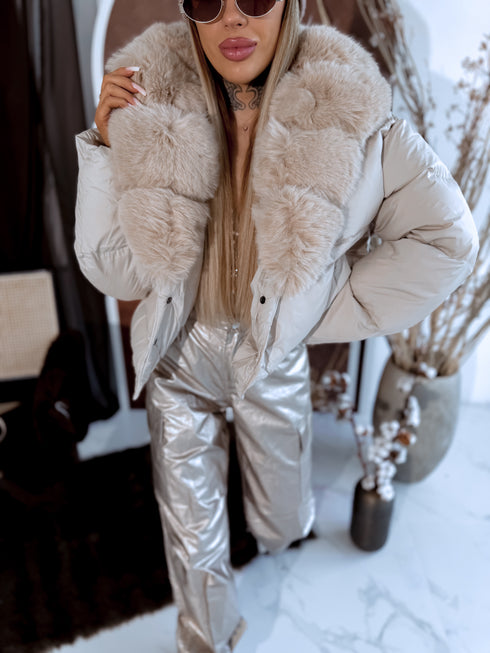 Puffy jacket "MARSS FC7611" - LIGHT BEIGE