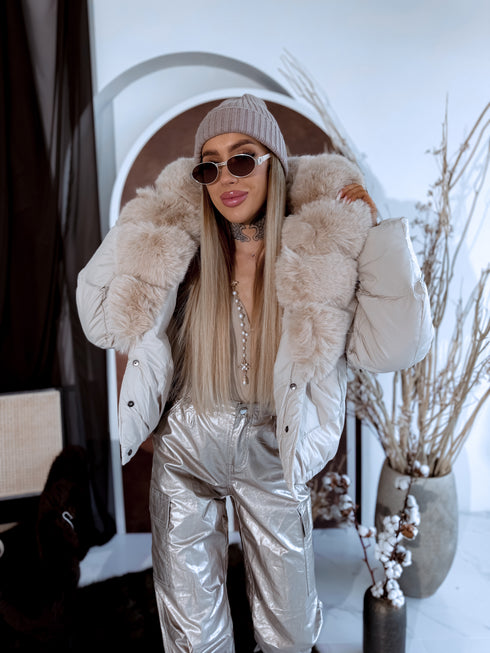 Puffy jacket "MARSS FC7611" - LIGHT BEIGE