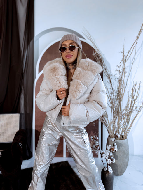 Puffy jacket "MARSS FC7611" - LIGHT BEIGE