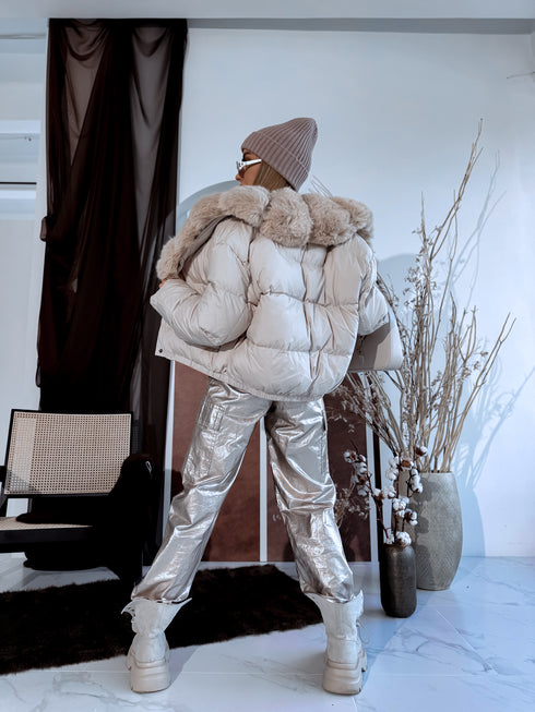 Puffy jacket "MARSS FC7611" - LIGHT BEIGE