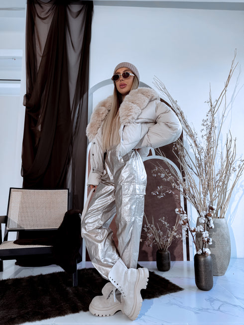 Puffy jacket "MARSS FC7611" - LIGHT BEIGE