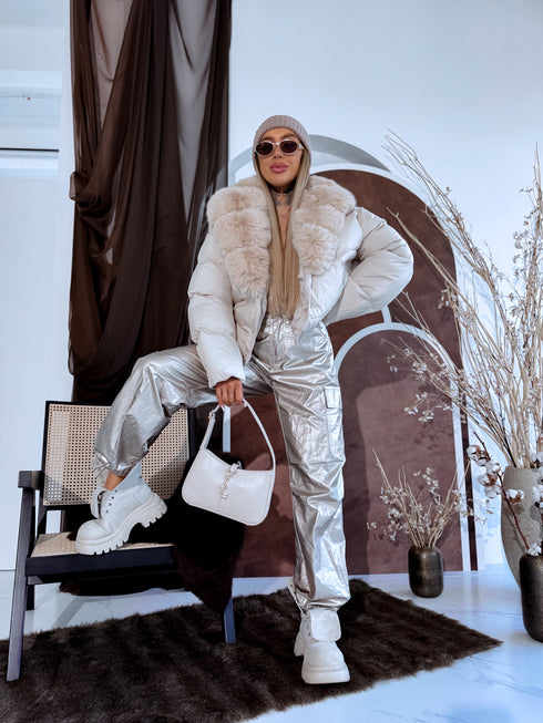 Puffy jacket "MARSS FC7611" - LIGHT BEIGE