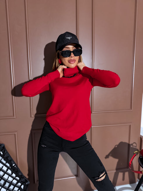 Classic turtleneck - RED