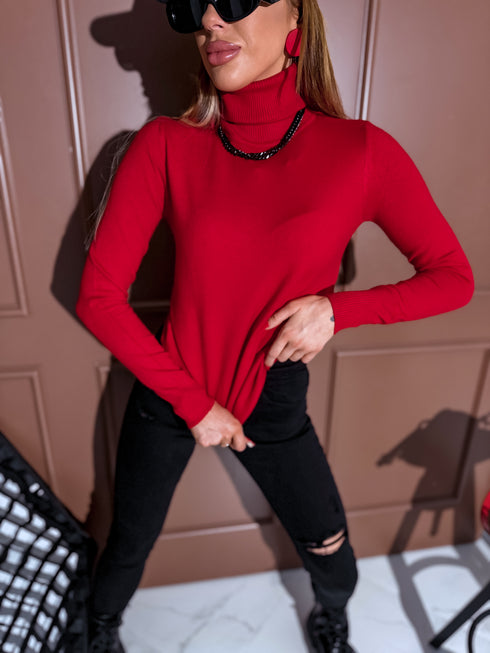 Classic turtleneck - RED