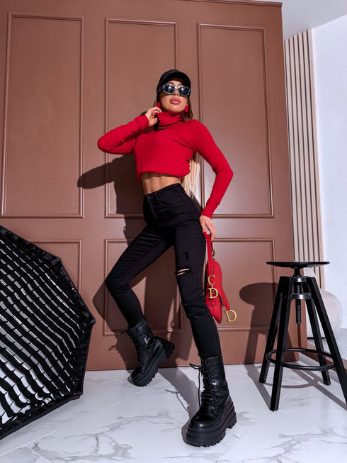 Classic turtleneck - RED