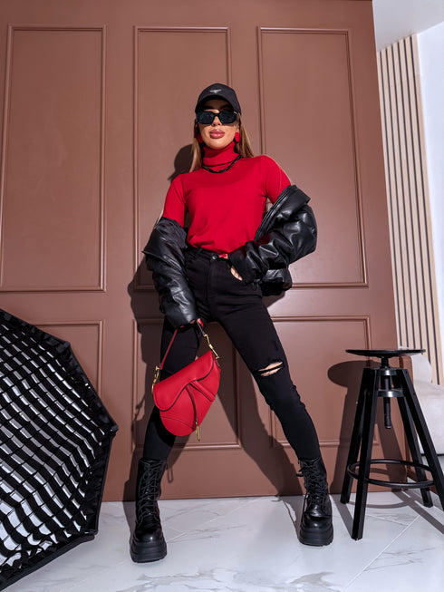 Classic turtleneck - RED