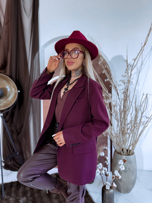 Жакет "BELLA" - БАКЛАЖАНОВО ФИОЛЕТОВЫЙ