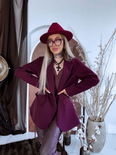 Жакет "BELLA" - БАКЛАЖАНОВО ФИОЛЕТОВЫЙ