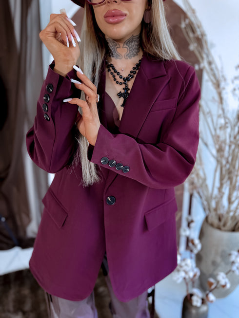 Жакет "BELLA" - БАКЛАЖАНОВО ФИОЛЕТОВЫЙ