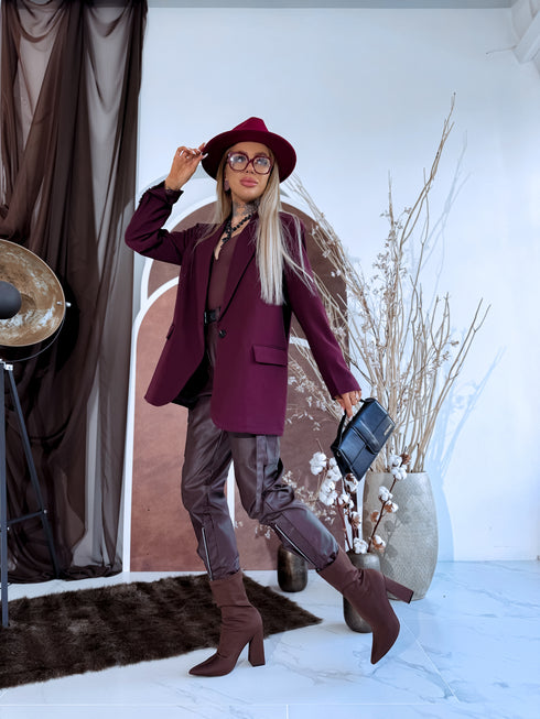 Жакет "BELLA" - БАКЛАЖАНОВО ФИОЛЕТОВЫЙ