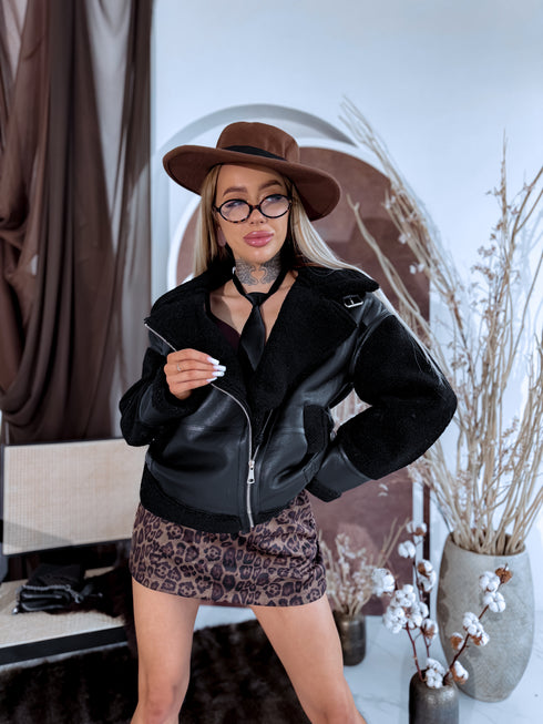 MELNA aviatora virsjaka "PEANUT S5668"