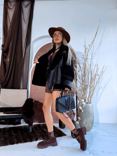 MELNA aviatora virsjaka "PEANUT S5668"