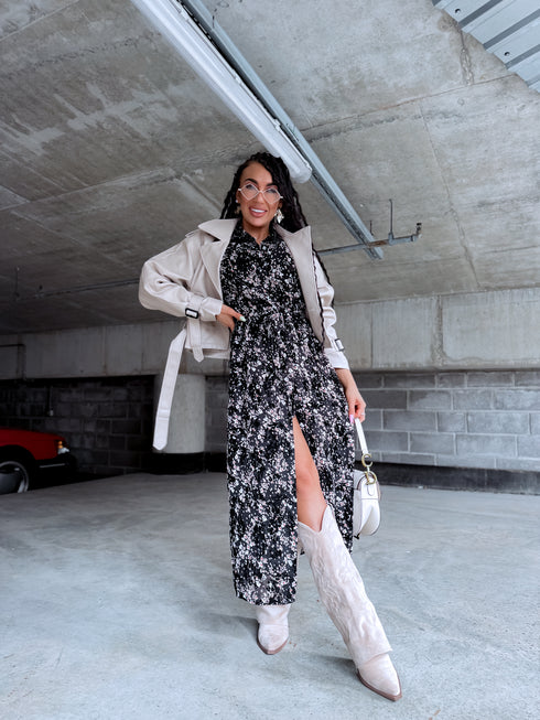 Куртка из искусственной кожи "MATCHA CV2139" - БЕЖЕВАЯ