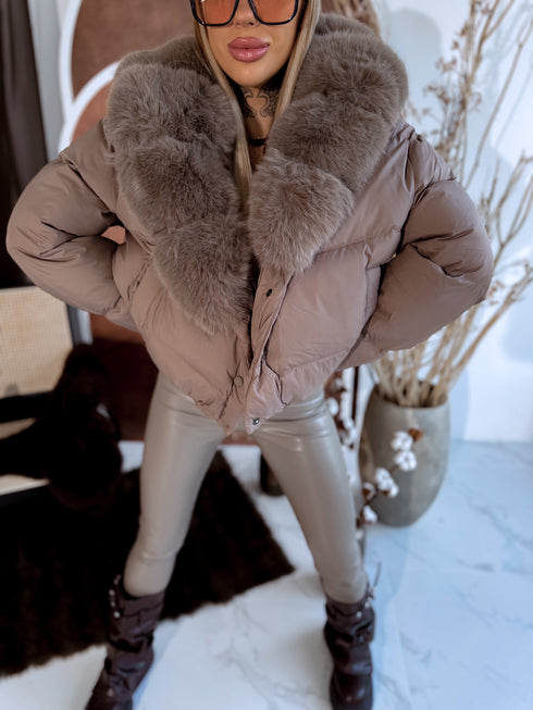 Puffy jacket "MARSS FC7611" - CAPPUCCINO