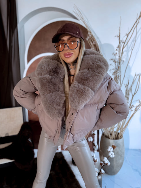 Puffy jacket "MARSS FC7611" - CAPPUCCINO